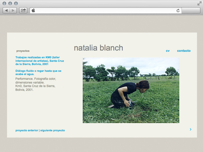 Natalia Blanch: website