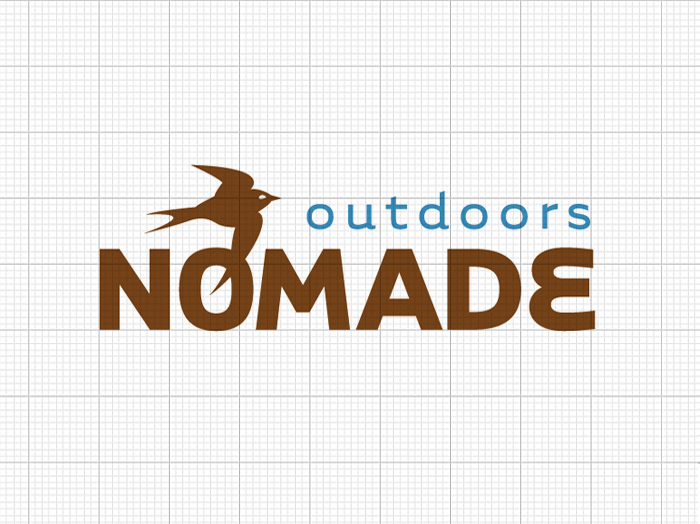 Nómade outdoors: logotipo